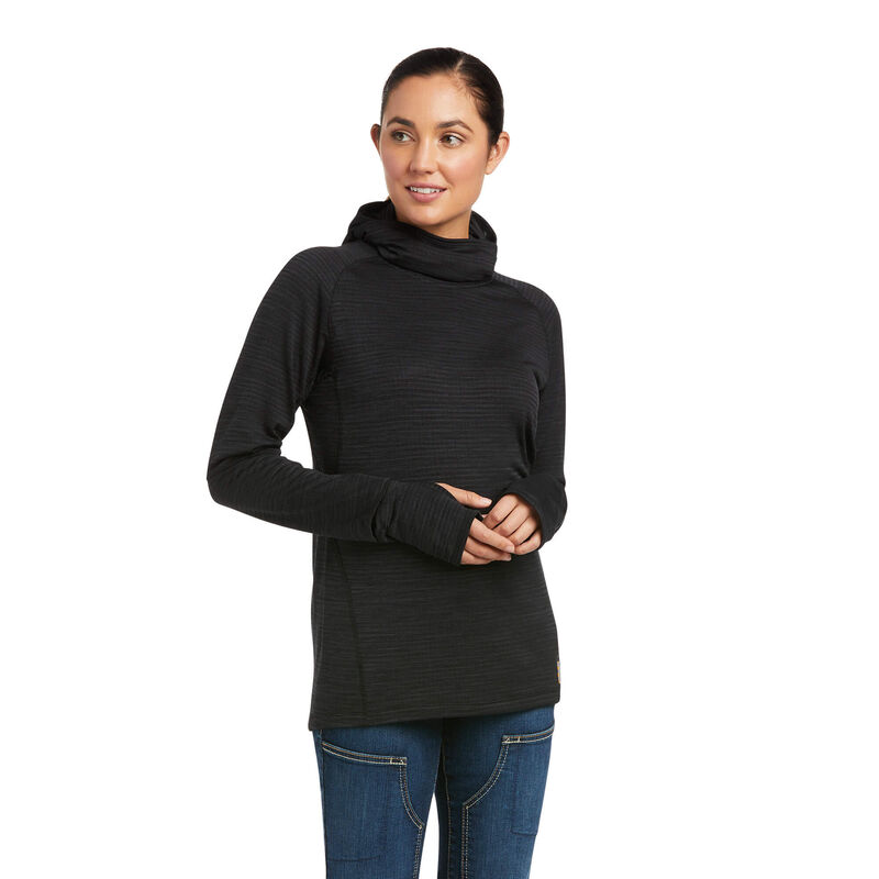 Ariat Hemden Damen - Rebar Gridwork Balaclava Schwarz ( MPHLV-3601 )